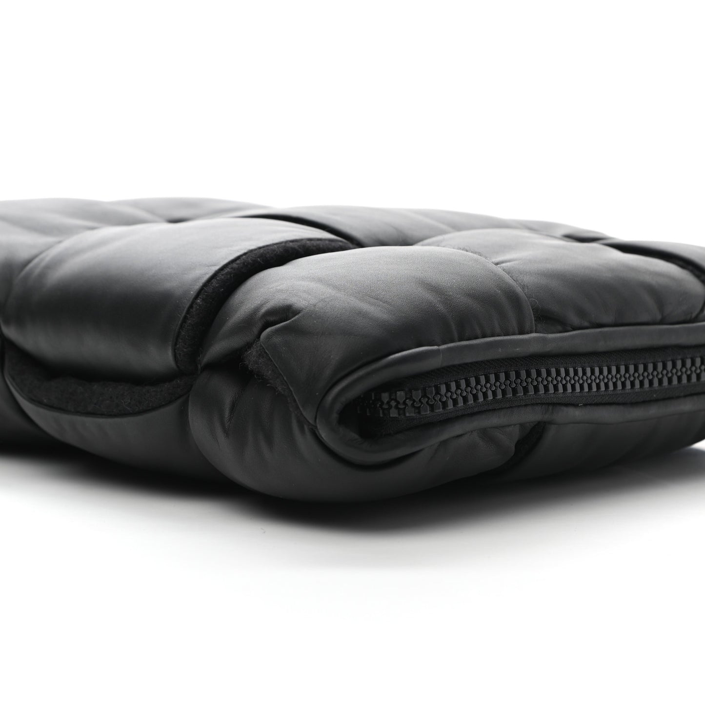 Calfskin Maxi Intrecciato Puffy Laptop Pouch Camping