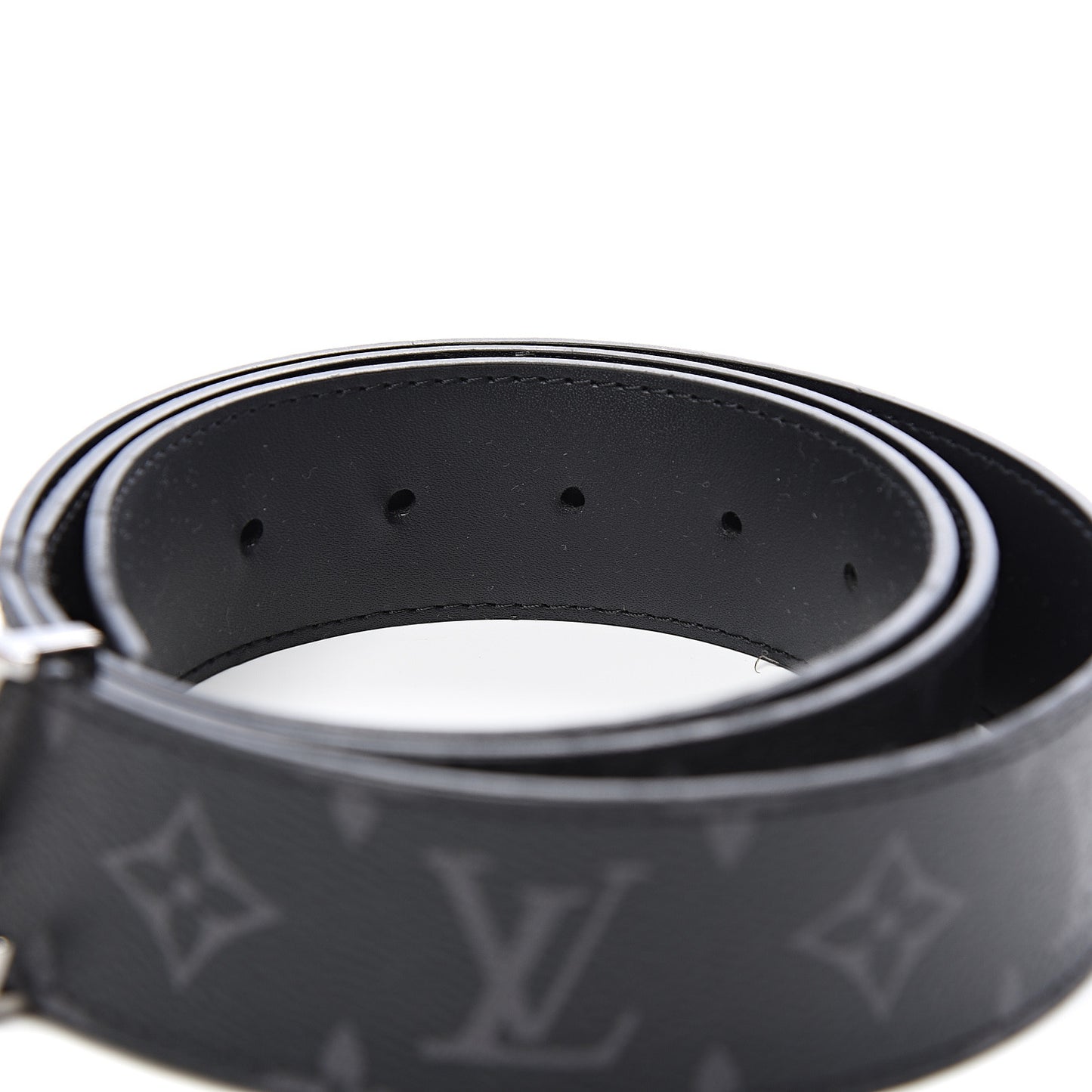 Monogram Eclipse Taigarama 40mm LV Initiales Reversible Belt 110 44 Black