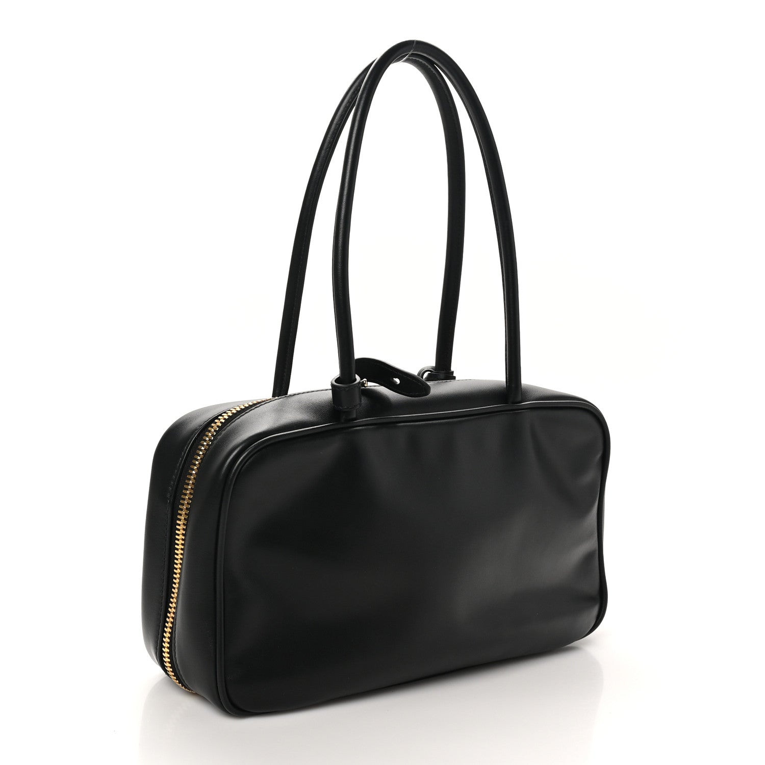 Miu Miu Calfskin Softy Medium Beau Top Handle Bag Black 3 of 9