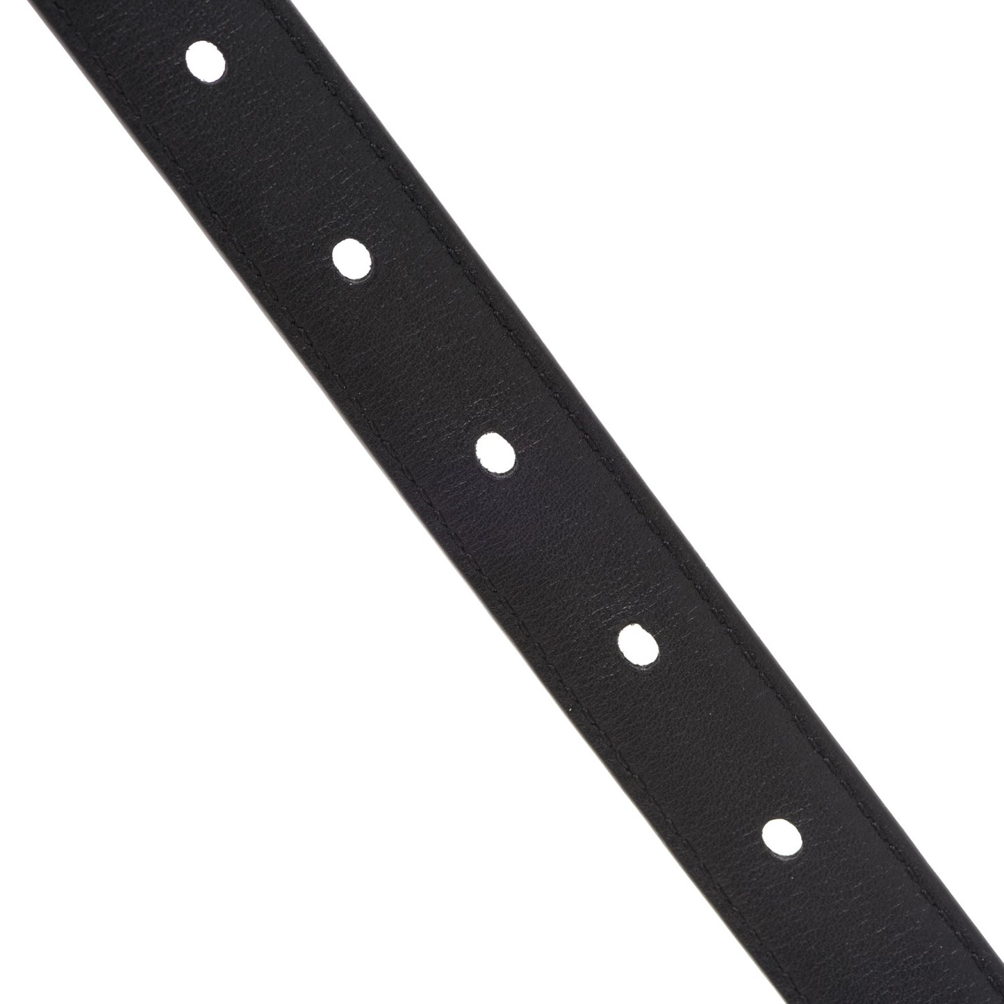 Calfskin Monogram Narrow Square Buckle Belt 75 30 Black