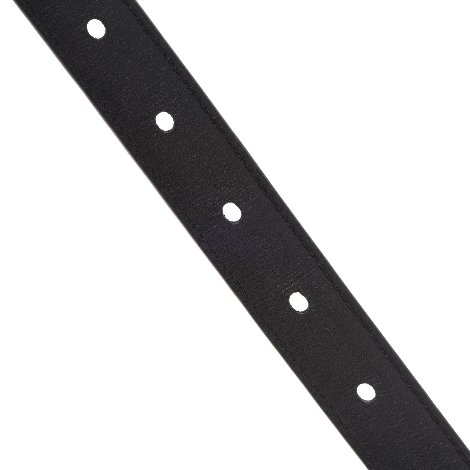 Saint Laurent Calfskin Monogram Narrow Square Buckle Belt 75 30 Black 3 of 7