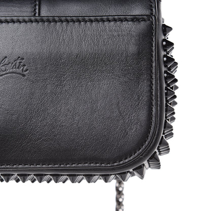 Christian Louboutin Calfskin Spikes Sweety Charity Crossbody Bag Black 11 of 11