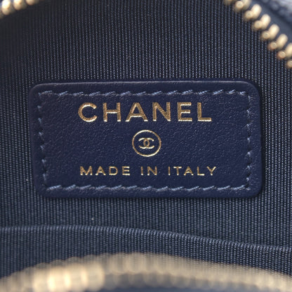 Chanel Caviar Quilted Round Filigree Crossbody Navy 6 of 9