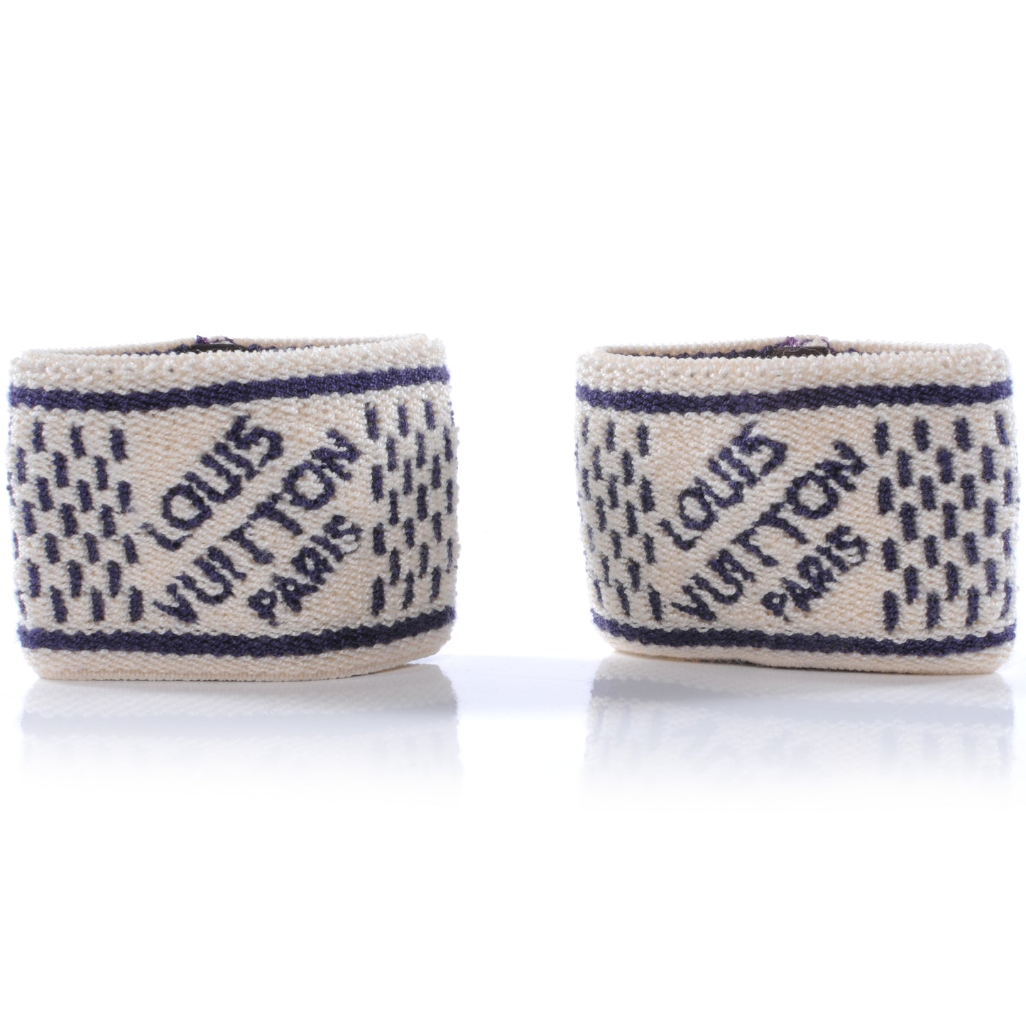 Cotton Damier Azur Gym Wrist Bands