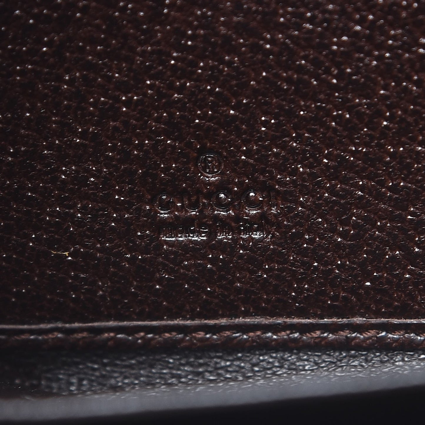 Monogram Metal Bar Zip Around Wallet Dark Brown