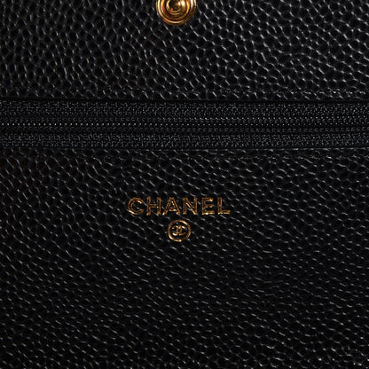Chanel Caviar Quilted Wallet On Chain WOC Black 7 of 9