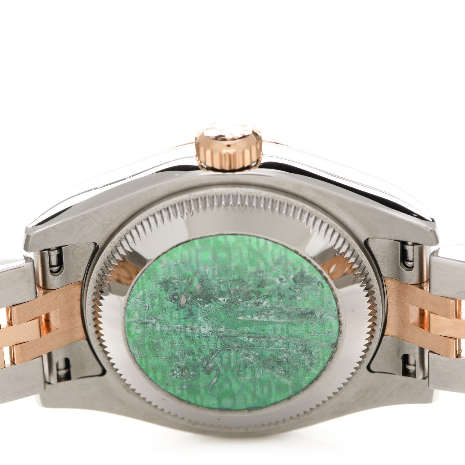 Rolex Stainless Steel 18K Everose Gold Diamond 26mm Oyster Perpetual Datejust Watch Pink 179171 4 of 4
