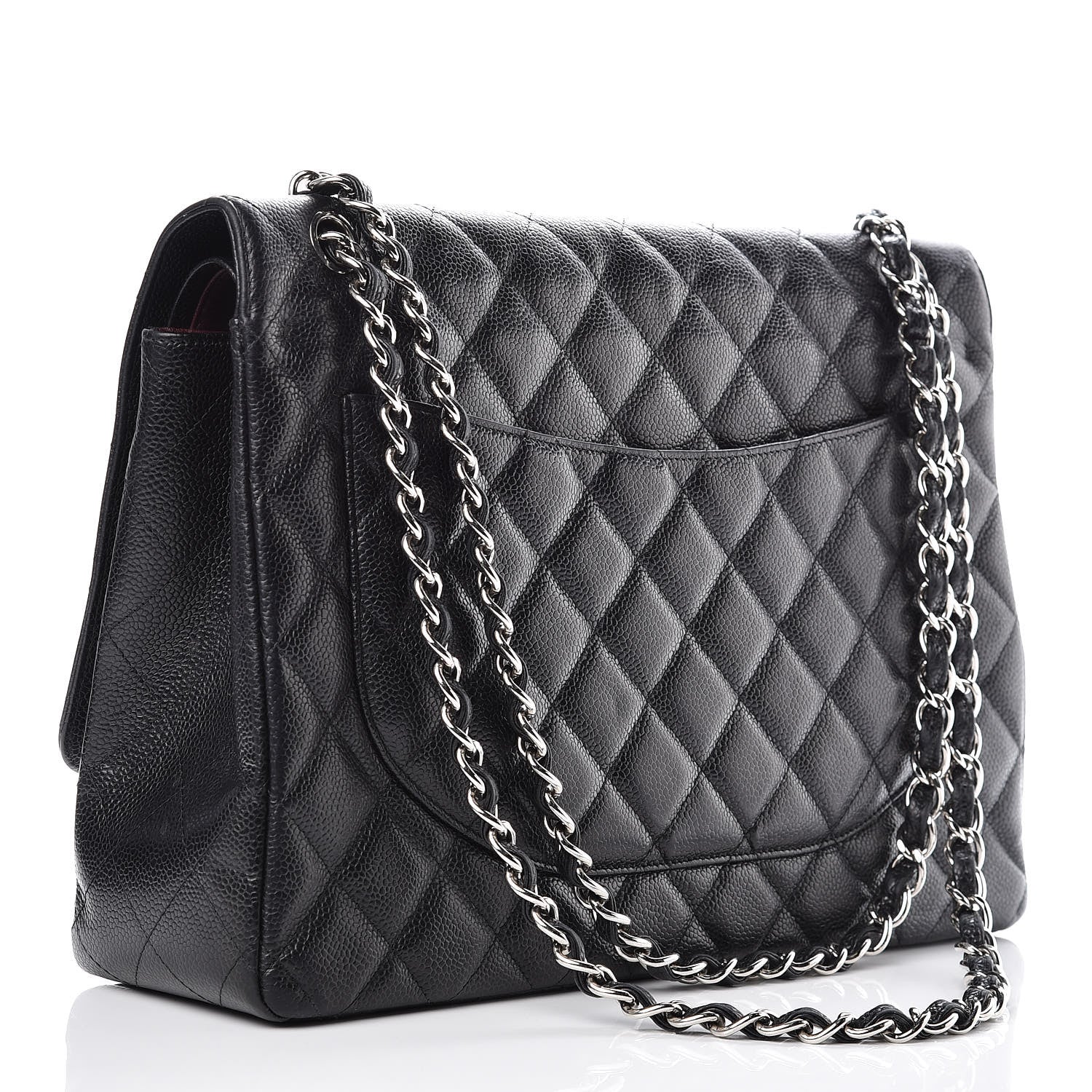 Chanel Caviar Quilted Maxi Double Flap Black 4 of 12