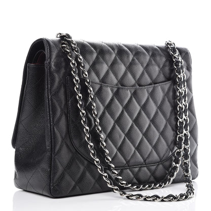 Chanel Caviar Quilted Maxi Double Flap Black 4 of 12