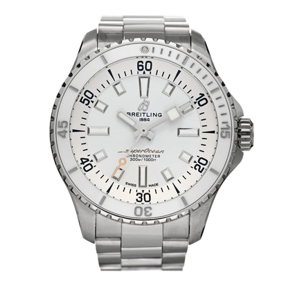 Breitling Stainless Steel 36mm Superocean II Automatic Watch White A17377211A1S1 1 of 5