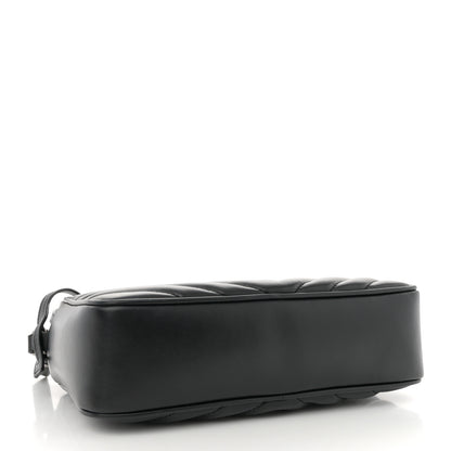 Saint Laurent Calfskin Matelasse Monogram Lou Camera Bag Black 3 of 14