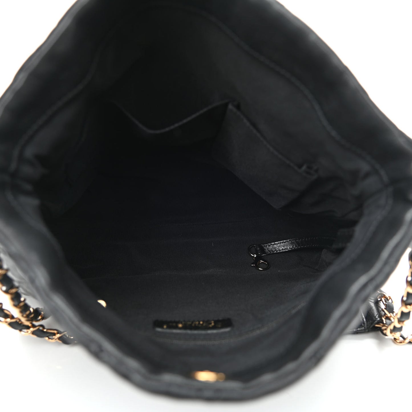 Calfskin Quilted Medium Chain Me Hobo Black