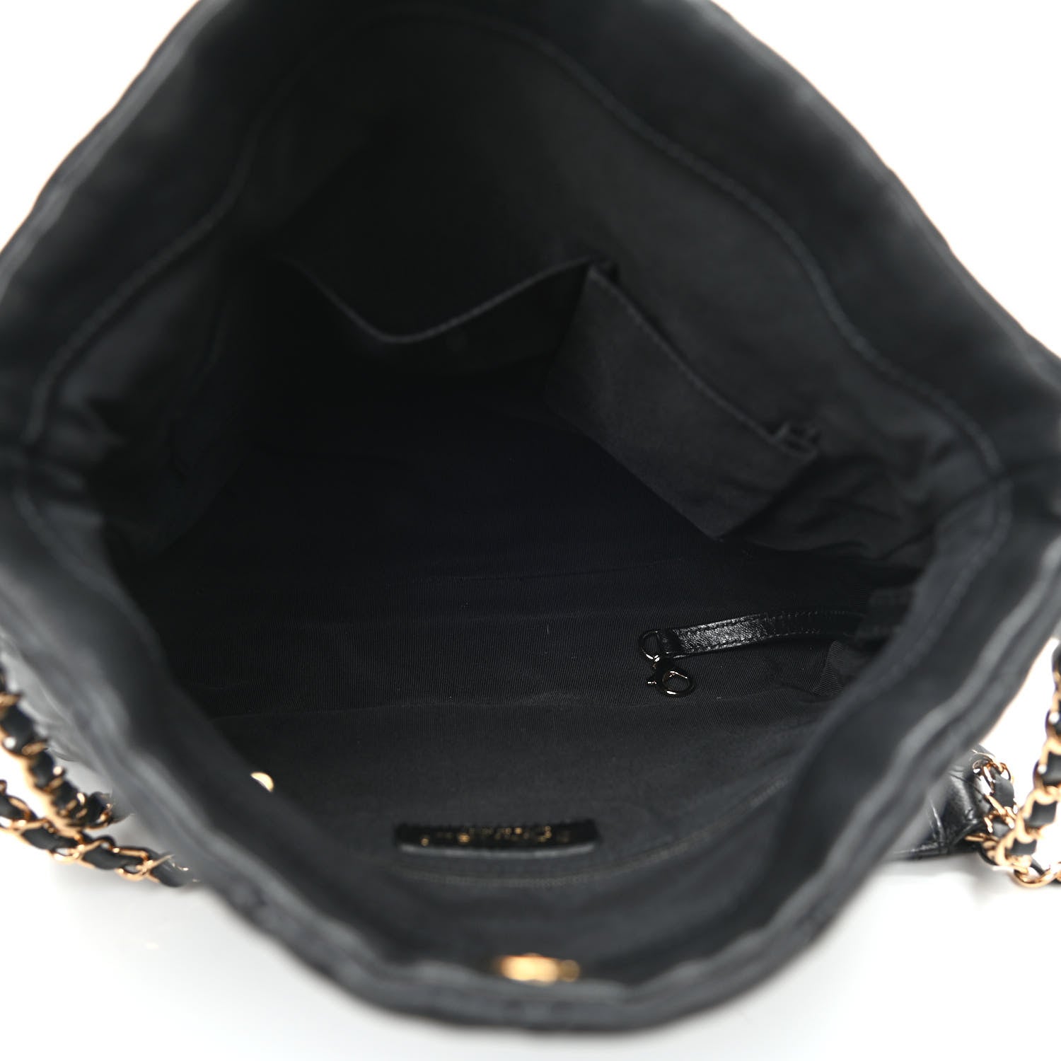 Chanel Calfskin Quilted Medium Chain Me Hobo Black 5 of 9