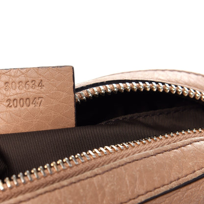 Gucci Pebbled Calfskin Soho Small Cosmetic Case Camelia 7 of 7