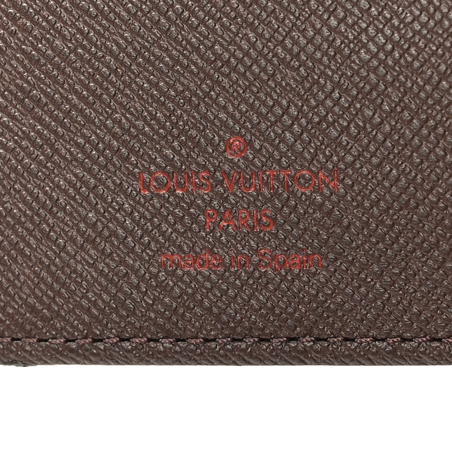 Damier Ebene Checkbook Cover Wallet