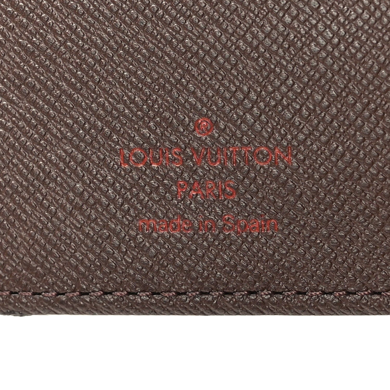 Louis Vuitton Damier Ebene Checkbook Cover Wallet 6 of 7