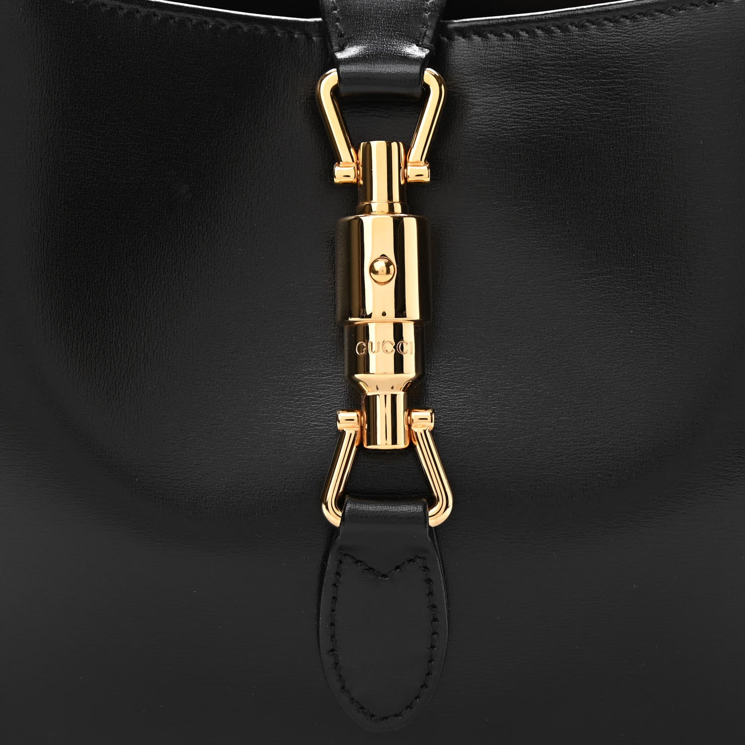 Gucci Boarded Dyana Lux Calfskin Small Jackie 1961 Hobo Black 8 of 10