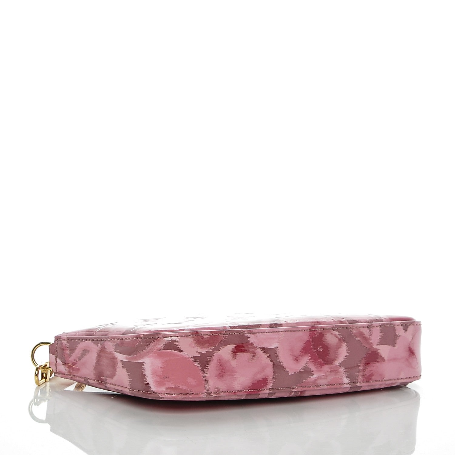 Louis Vuitton Vernis Ikat Pochette Accessories NM Rose Velours 4 of 6