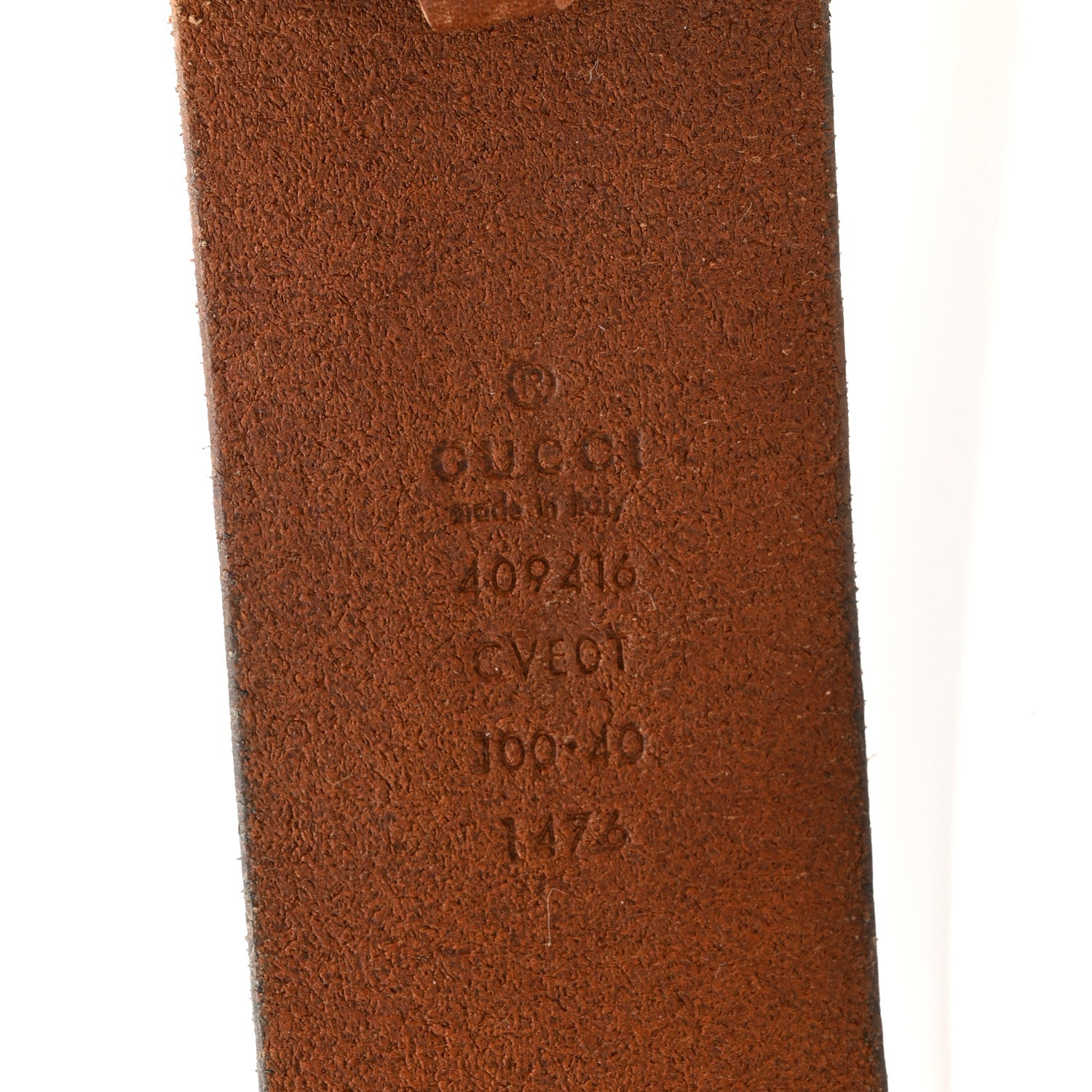 Gucci Faded Calfskin Double G Belt 100 40 Cuir 5 of 9