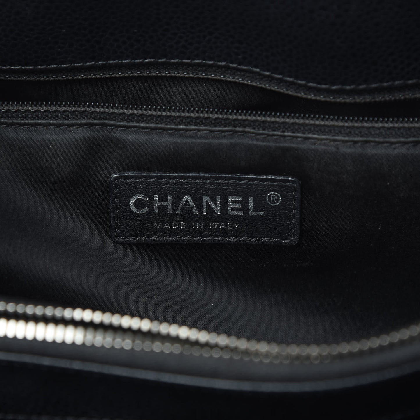 Caviar Quilted Grand Shopping Tote GST Black