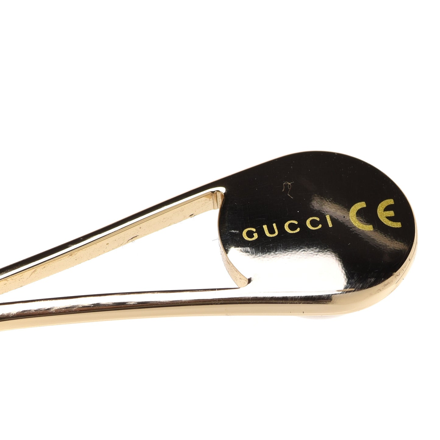 Round Pearl Tip Sunglasses GG0253S Gold