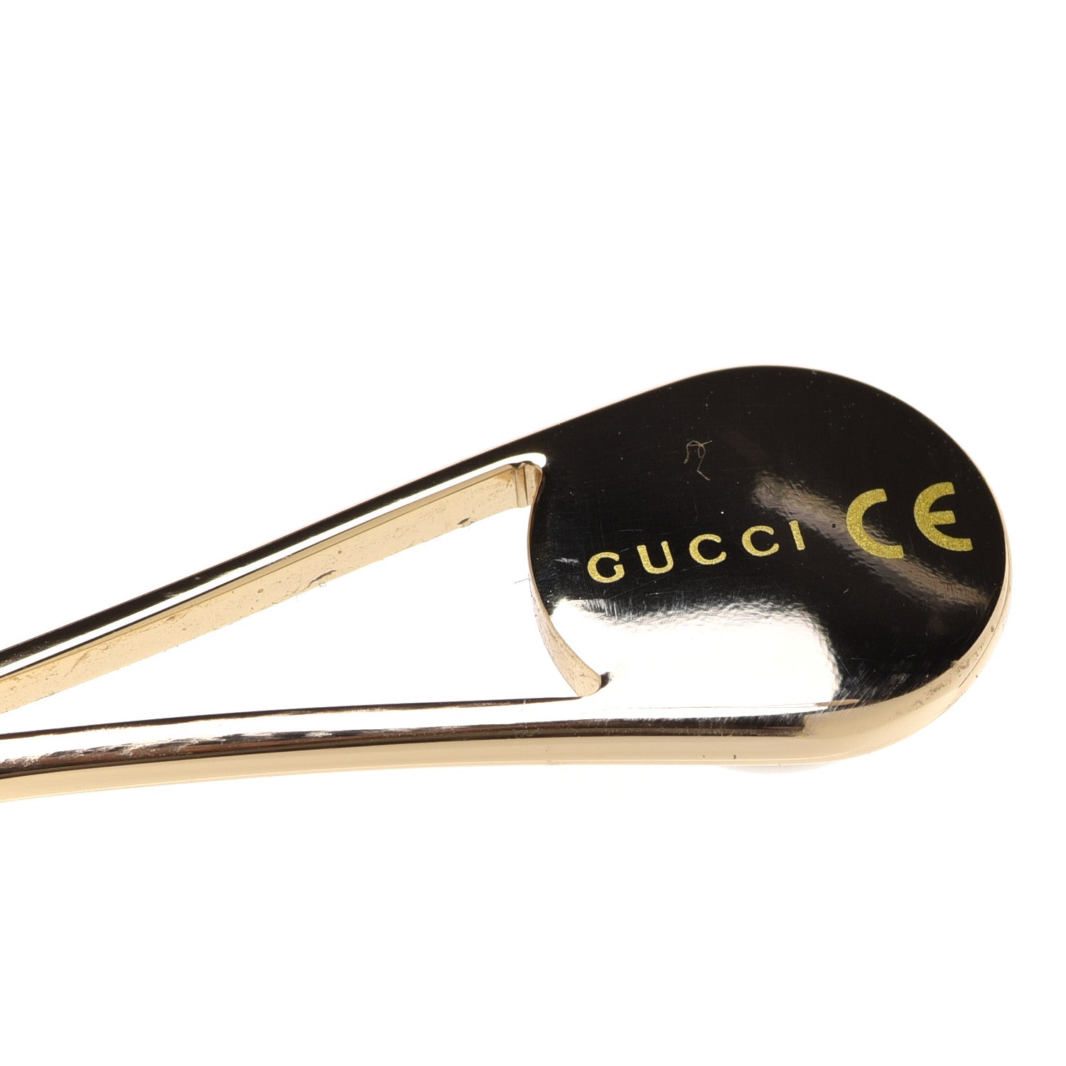 Gucci Round Pearl Tip Sunglasses GG0253S Gold 6 of 9