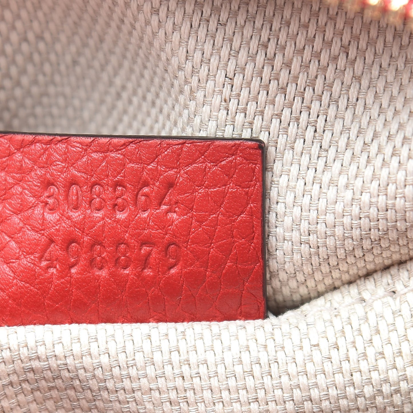 Pebbled Calfskin Small Soho Disco Bag Tabasco Red