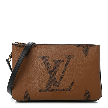 Louis Vuitton Reverse Monogram Giant Double Zip Pochette 1 of 9