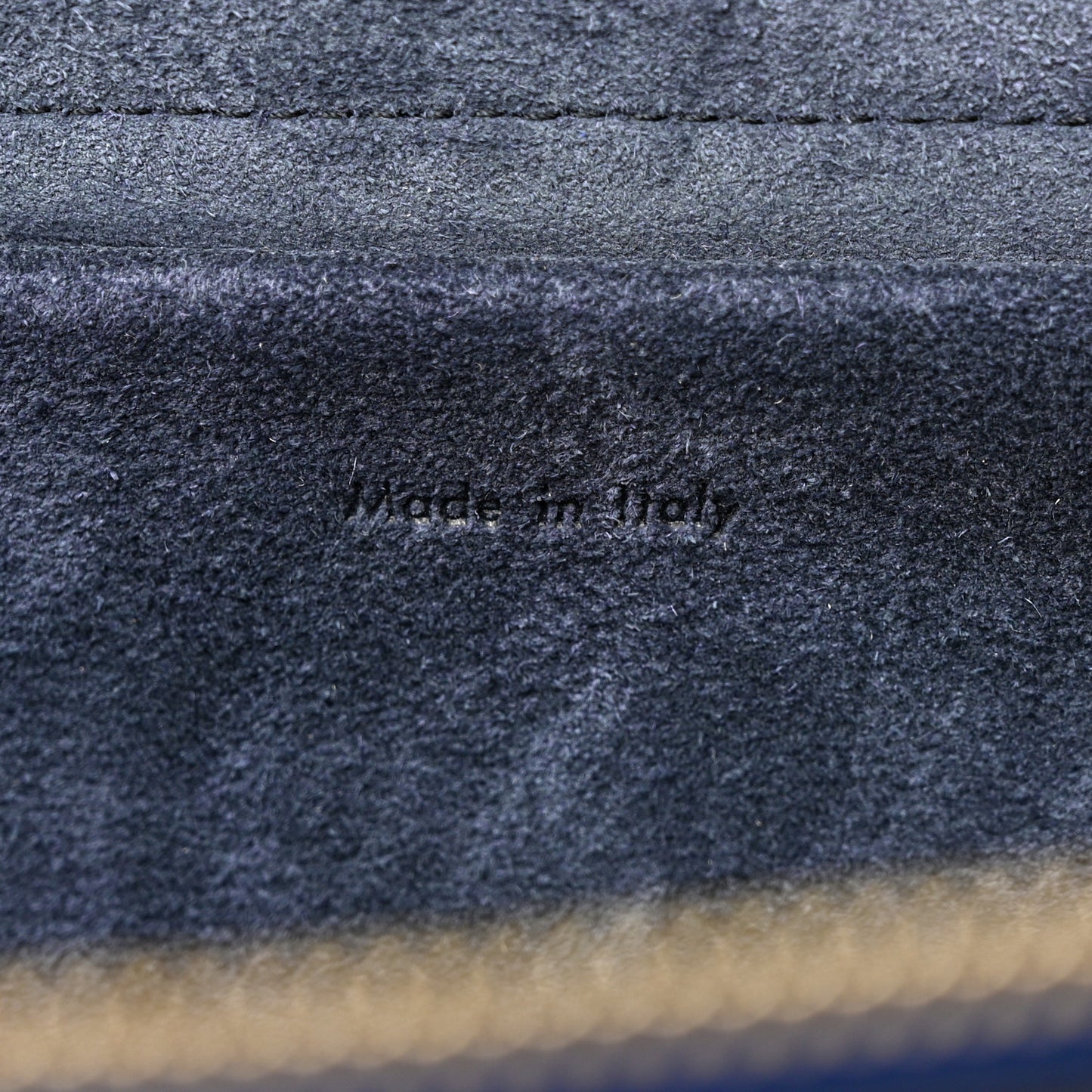 Grained Calfskin Mini Belt Bag Indigo
