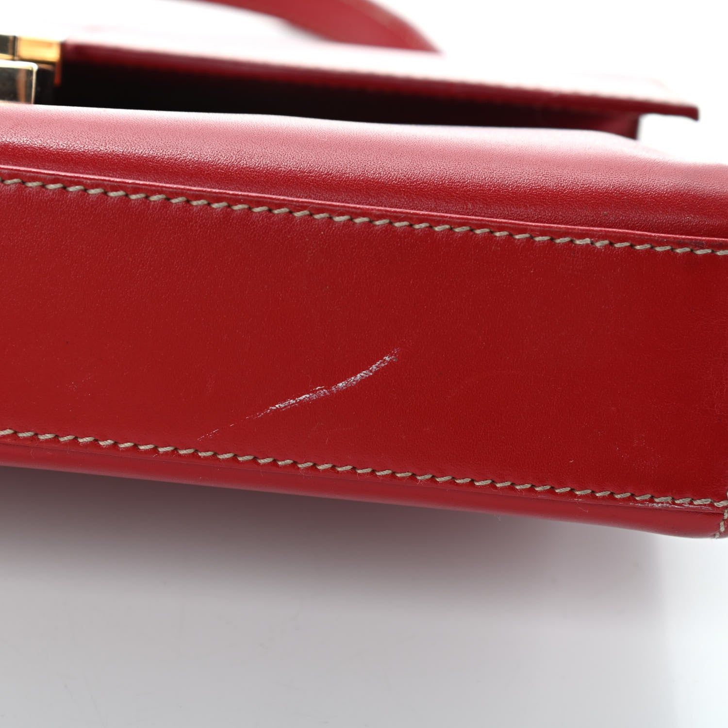 Gucci Calfskin Shoulder Bag Red 12 of 14