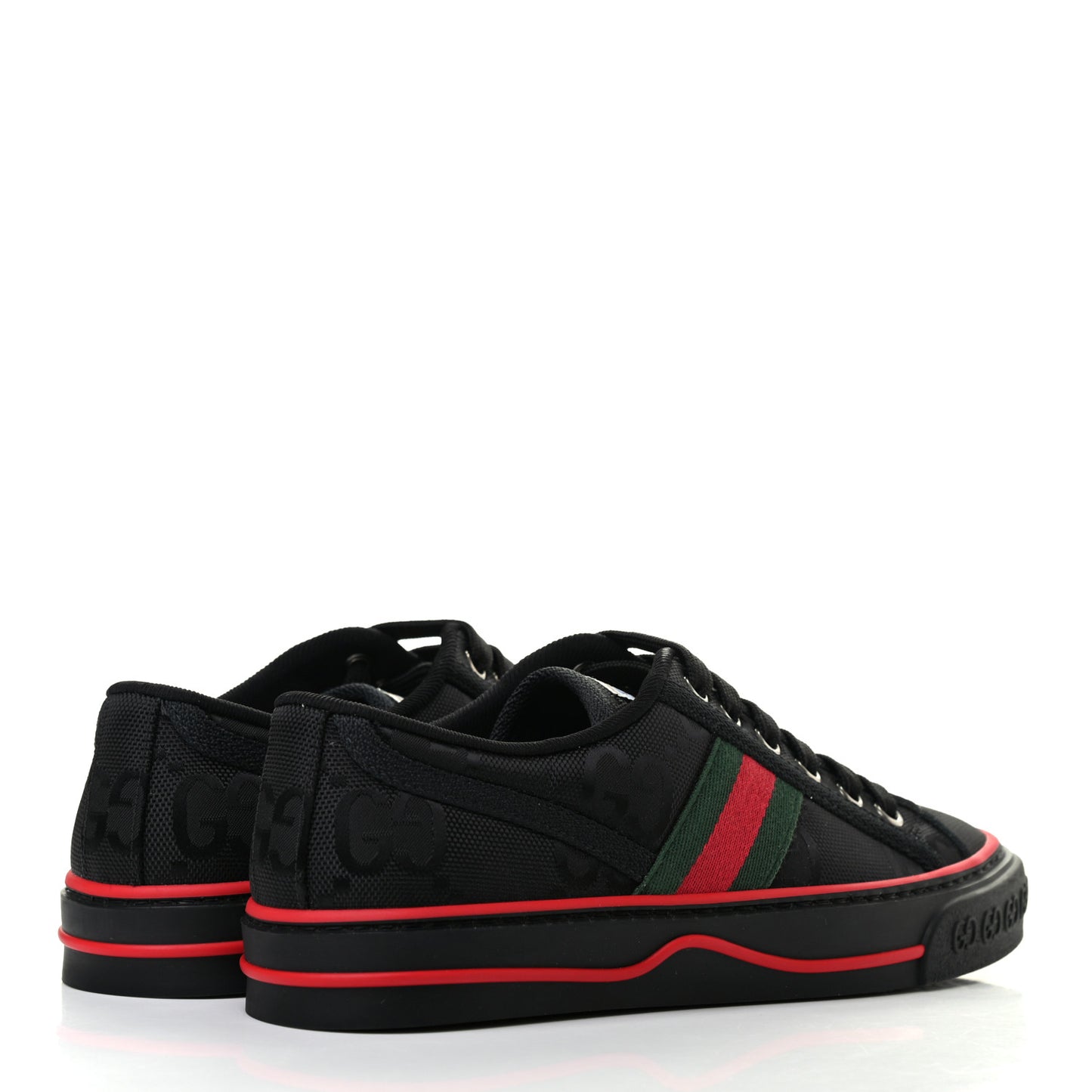 Econyl Nylon Web Monogram Off The Grid Womens 1977 Tennis Sneakers 36.5 Black