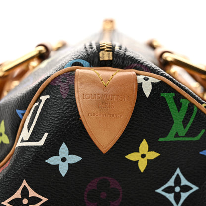 Louis Vuitton Monogram Multicolor Speedy 30 Black 6 of 10