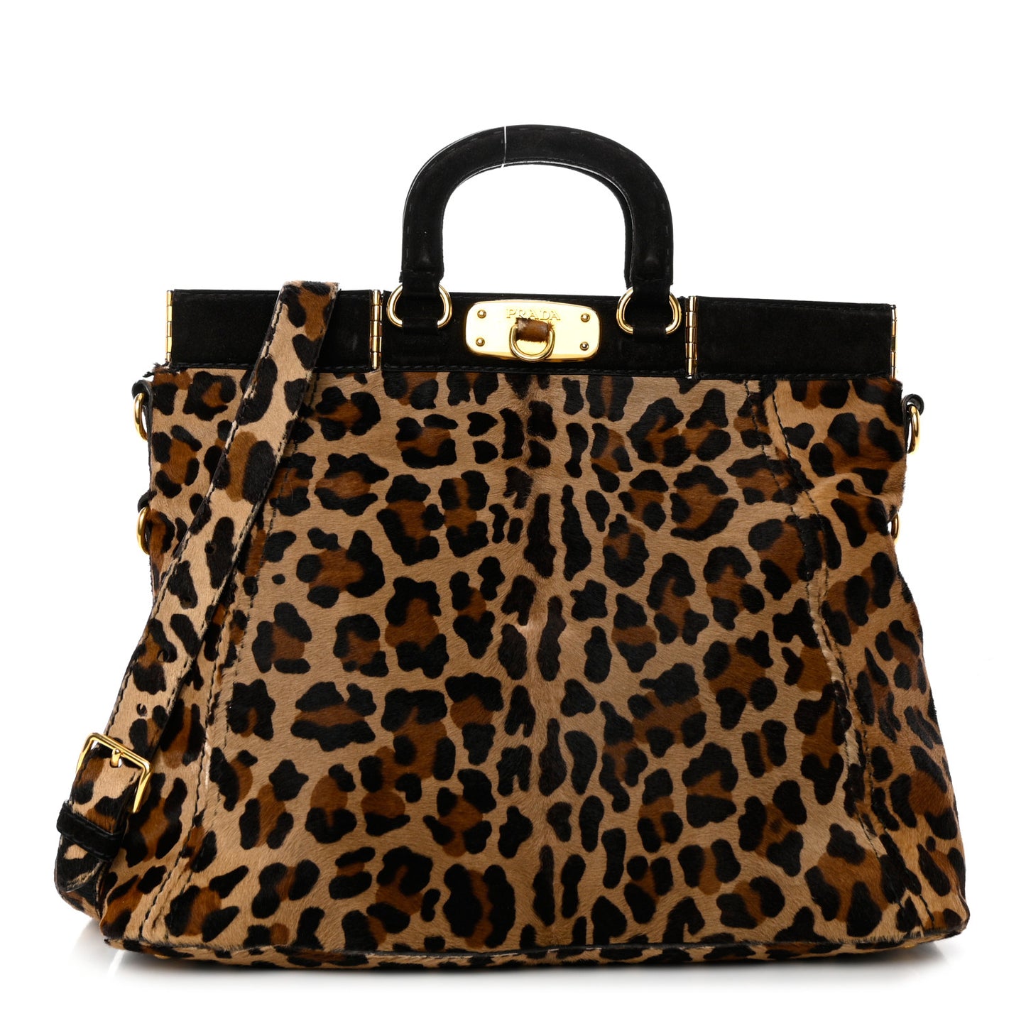 Cavallino Leopard Print Tote Sabbia Moro