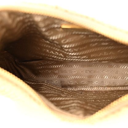 Prada Yarn Raffia Effect Crochet Re-Edition 2005 Shoulder Bag Naturale 5 of 12