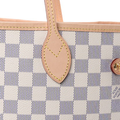 Louis Vuitton Damier Azur Neo Neverfull MM Rose Ballerine 11 of 11
