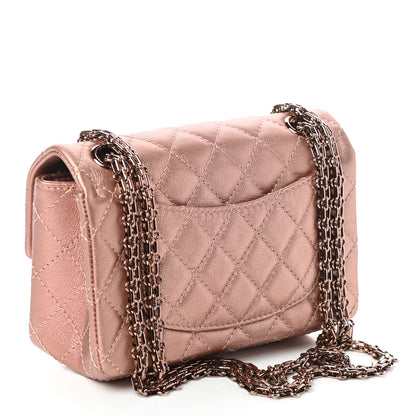 Chanel Metallic Grained Calfskin Quilted 2.55 Reissue Mini Flap Copper Pink 3 of 10