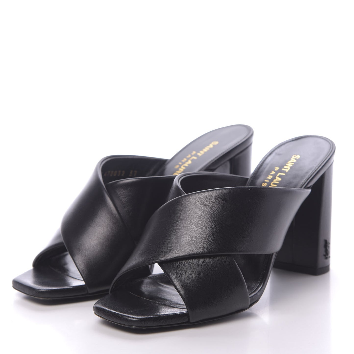 Calfskin LouLou Mules 37 Black