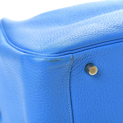 Hermes Taurillon Clemence Lindy 34 Bleu Hydra 11 of 17