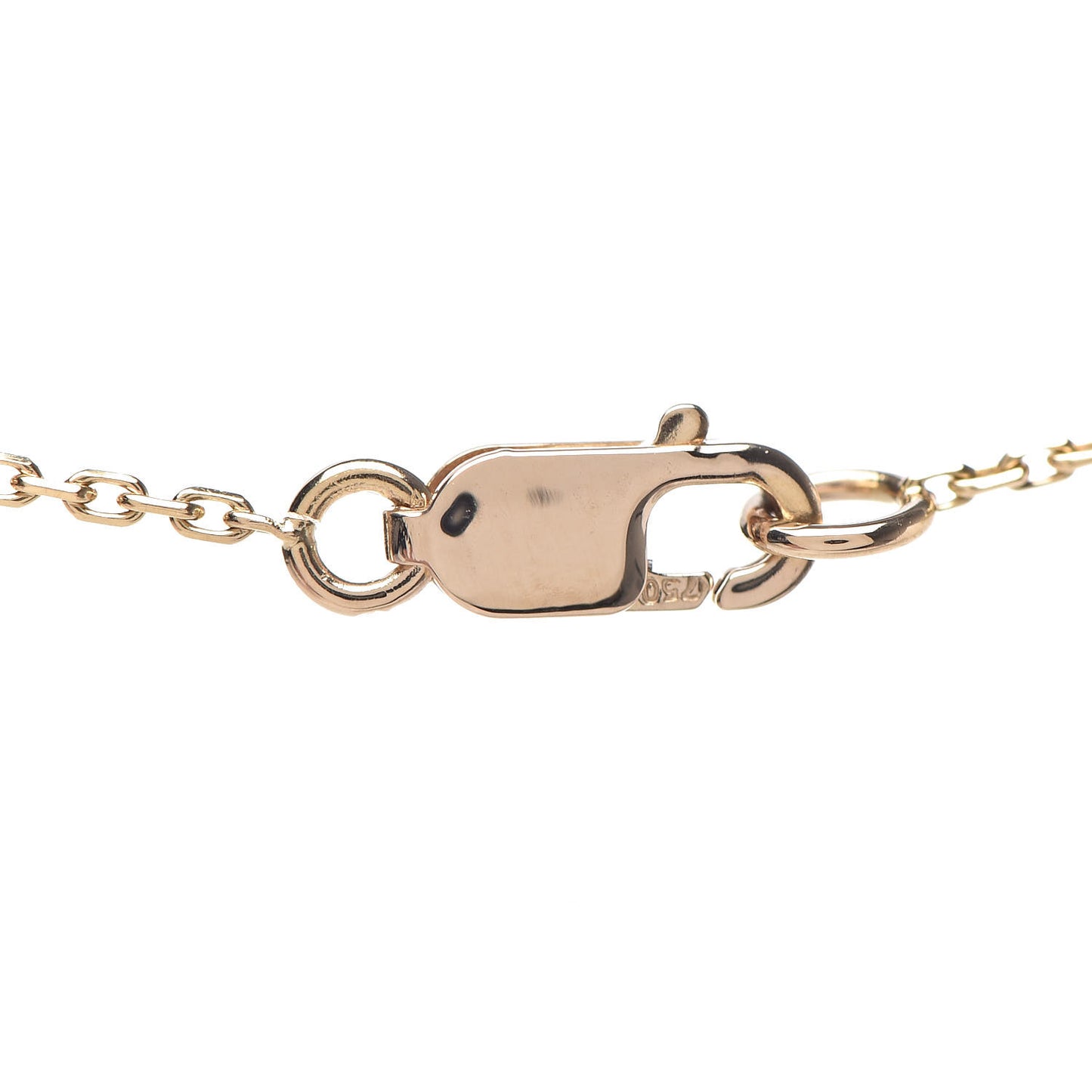 18K Yellow Gold Mother of Pearl Sweet Alhambra Pendant Necklace