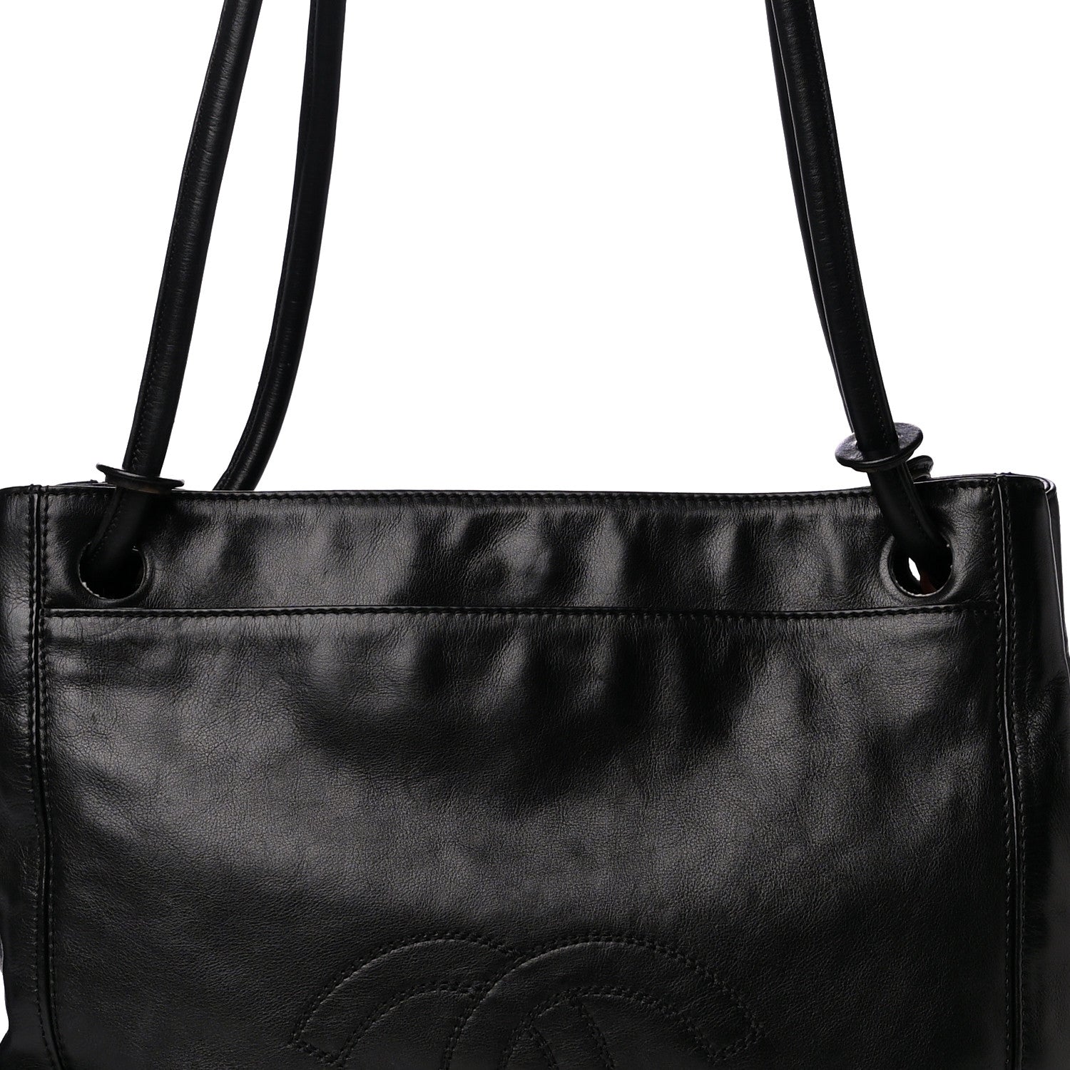 Chanel Lambskin CC Tassel Shoulder Bag Black 7 of 17