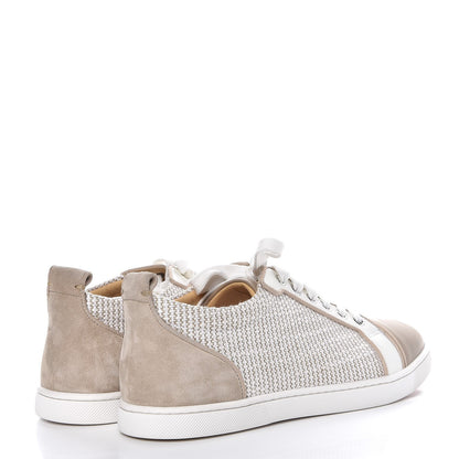Christian Louboutin Tweed Calfskin Mens Gondolier Flat Sneakers 40 4 of 9