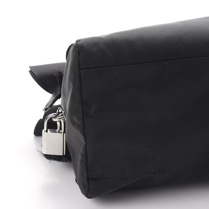 Prada Tessuto Nylon Ruffle Bauletto Nero Black 10 of 11