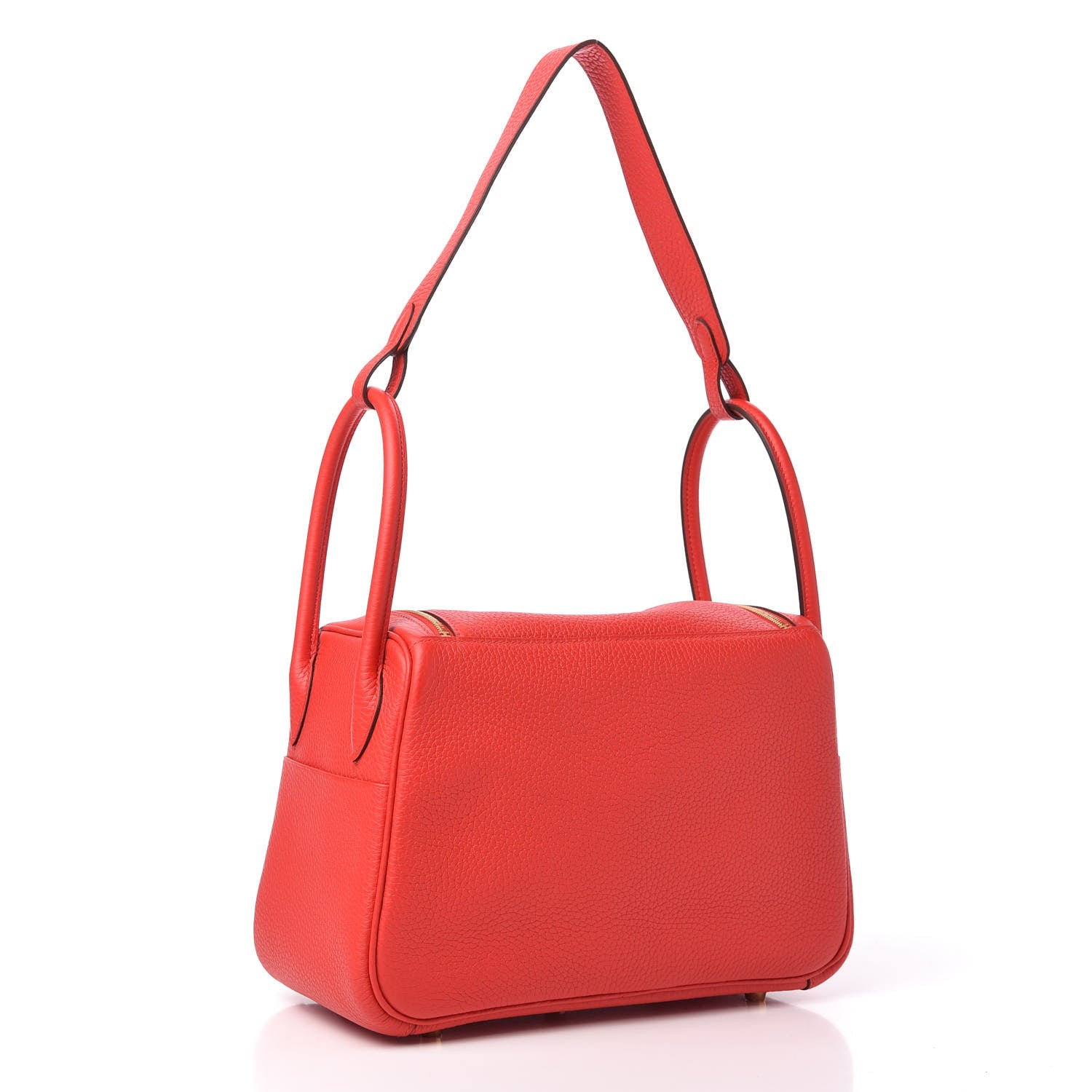 Hermes Taurillon Clemence Lindy 26 Rouge De Coeur 3 of 10