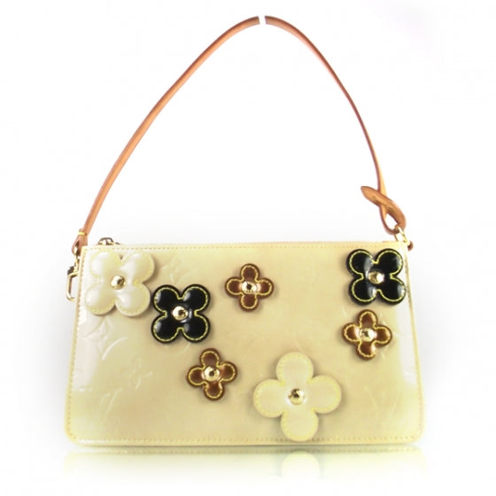 Louis Vuitton Vernis Lexington Fleurs Pochette Beige 1 of 8