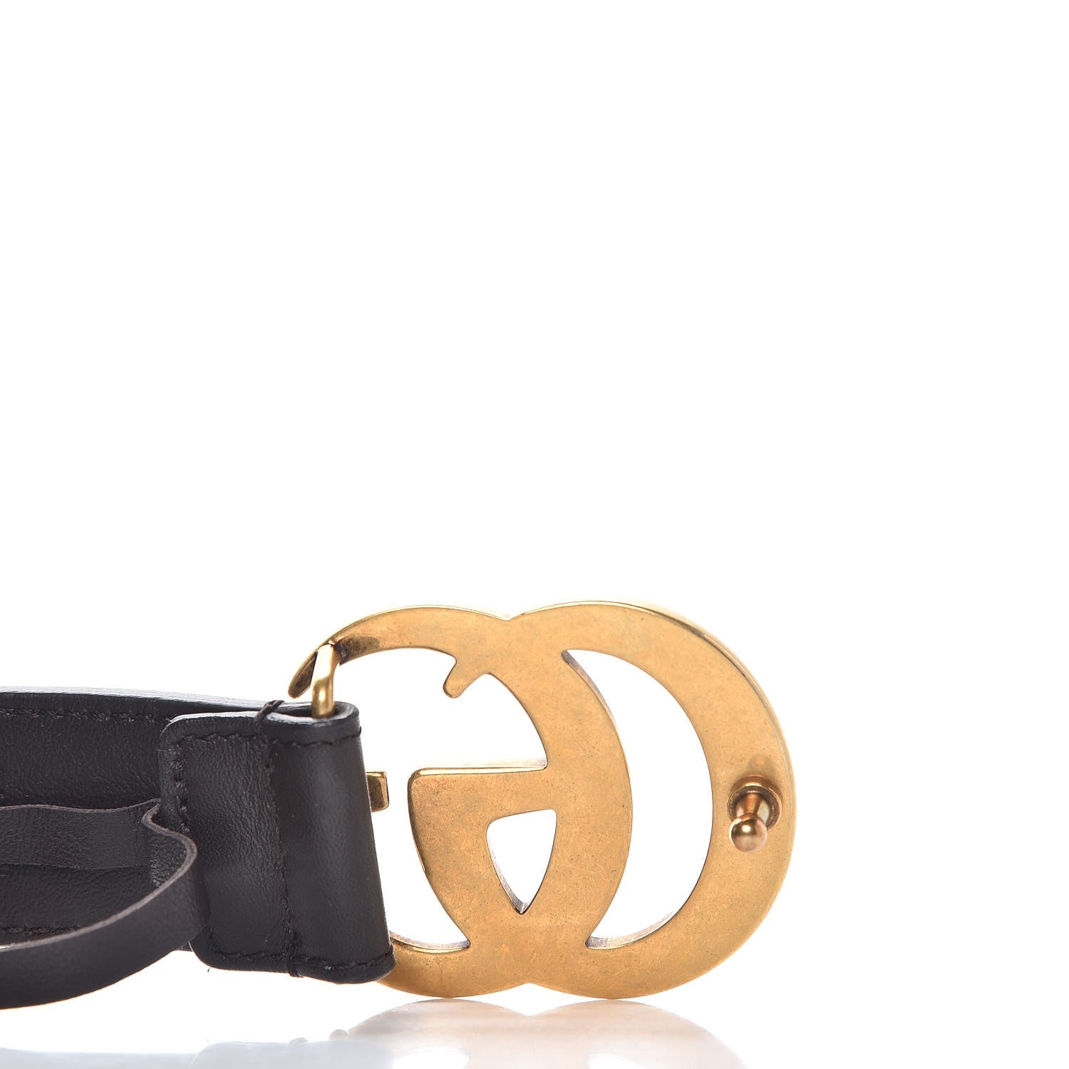 Gucci Calfskin Double G 30mm Belt 80 32 Dark Cocoa 7 of 7