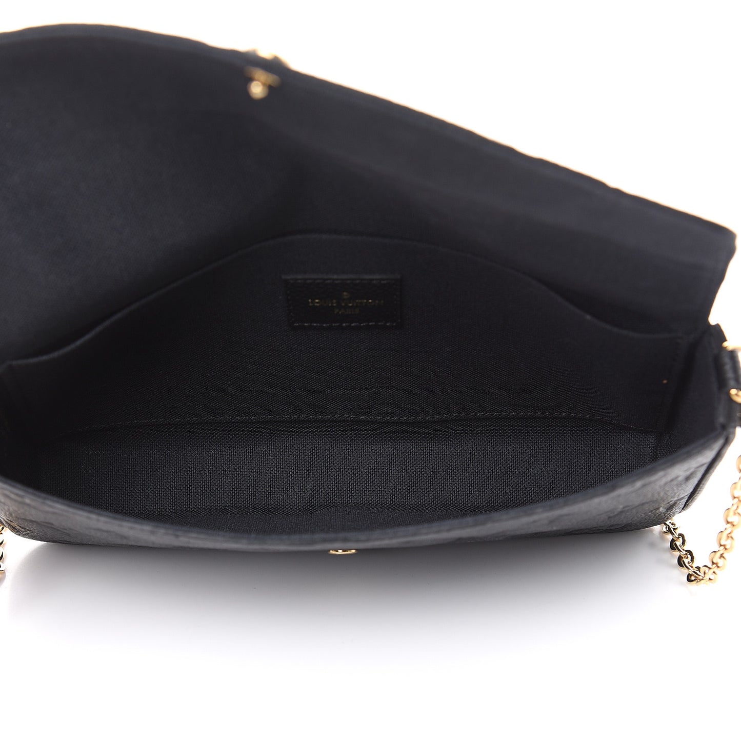 Empreinte Pochette Felicie Chain Wallet Black