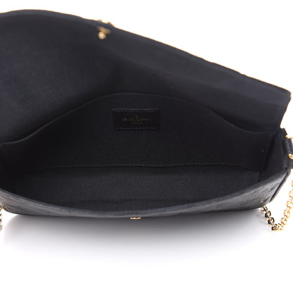 Louis Vuitton Empreinte Pochette Felicie Chain Wallet Black 5 of 16