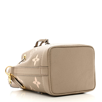 Louis Vuitton Empreinte Monogram Giant Nano Noe Tourterelle Creme 4 of 9