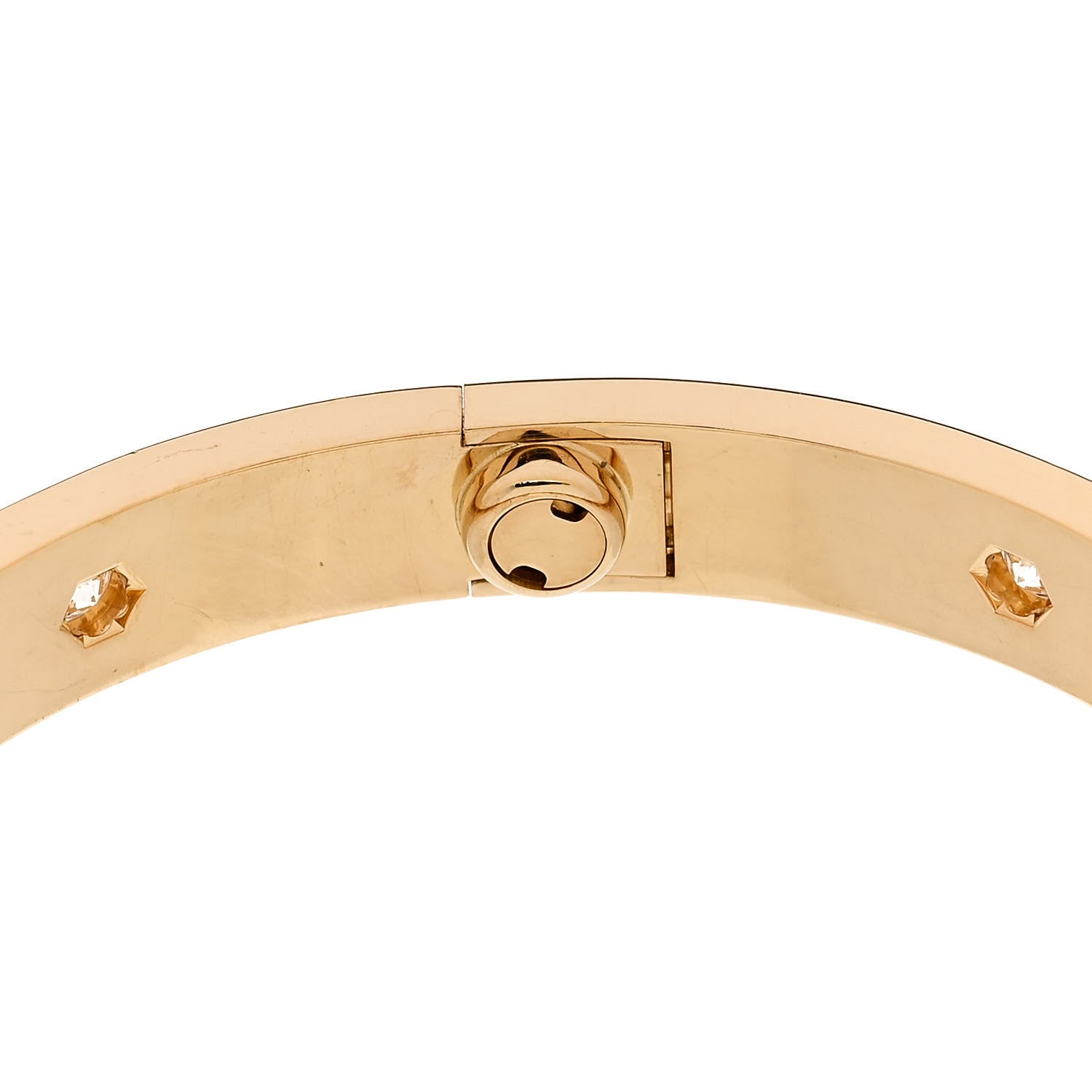 Cartier 18K Yellow Gold 10 Diamond LOVE Bracelet 16 8 of 9