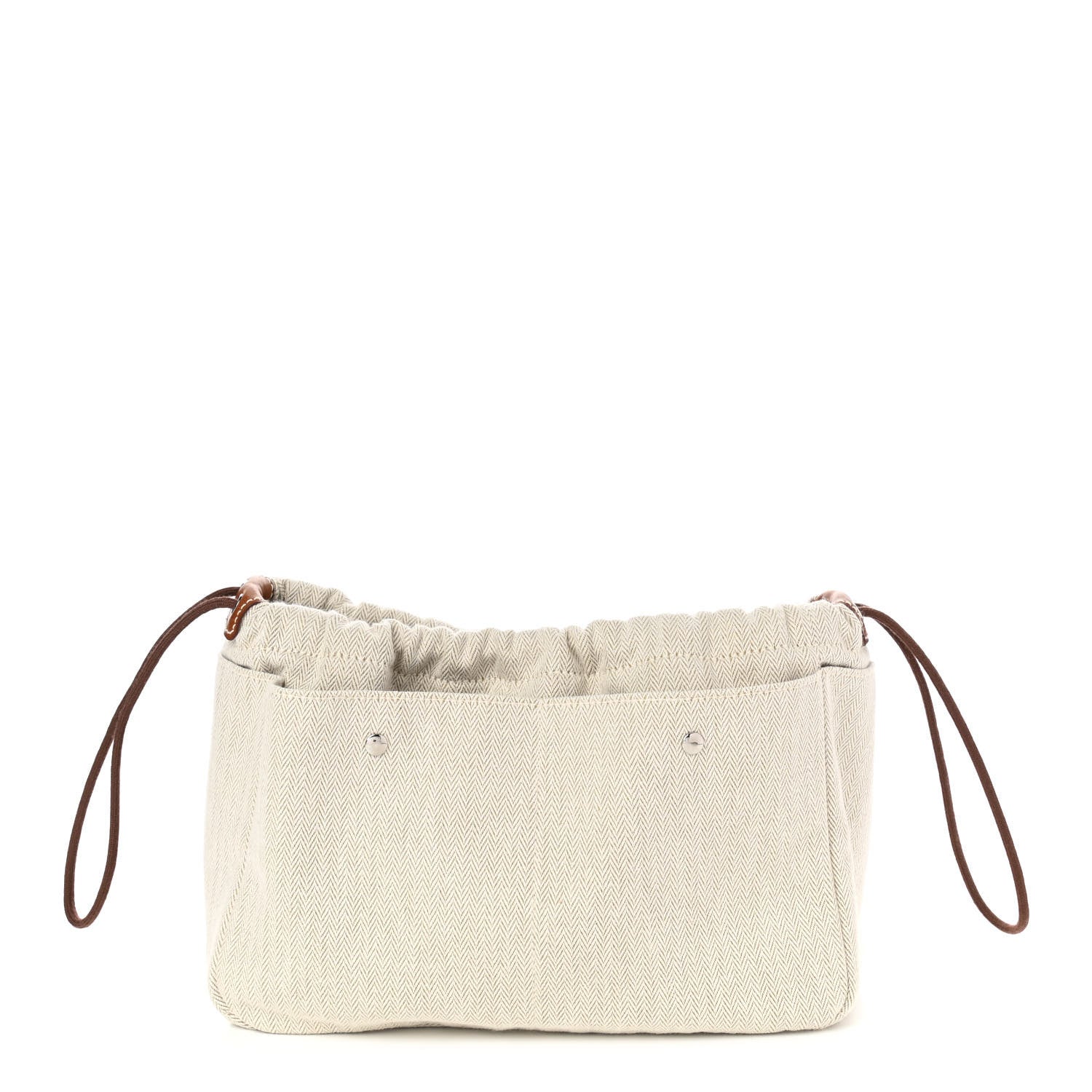 Hermes Canvas Barenia Fourbi 25 MM Pouch Naturel Fauve 1 of 8